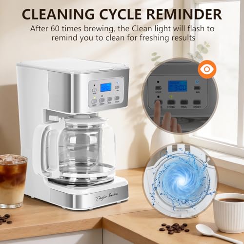 12 Cup Programmable Coffee Maker (White)