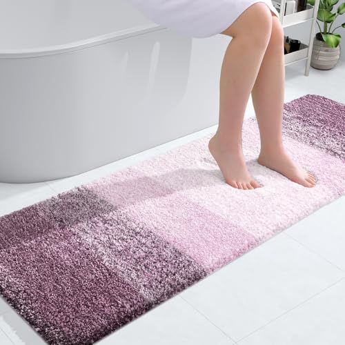 Bathroom Runner Rug 59x20 (59" X 20" / Mauve)