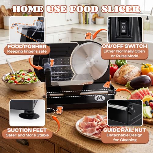 Electric Meat Slicer Deli Slicer 220W (220W)