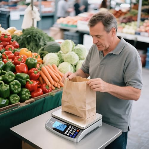 110lb Food Scale (Silver 110lb/50kg)