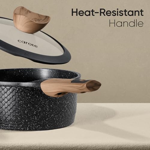 26pcs Nonstick Pots and Pans Set (Black / 26 Piece)