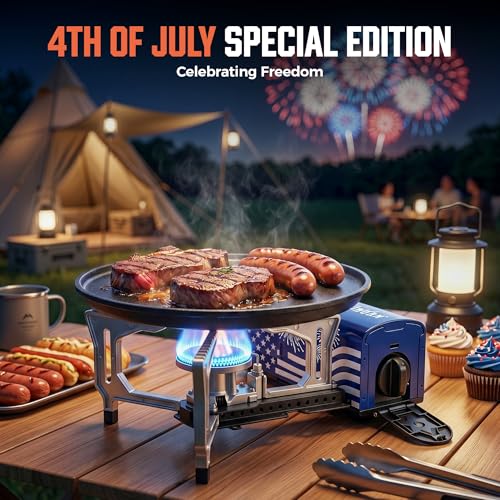 OUTDOORS Butane Camping Stove (Blue)