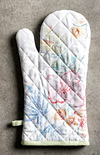 Maison d'Hermine Oven Gloves 100% Cotton Oven Mitt (102 - Paradise Island / 7.5" x 13" (Oven Mitt))