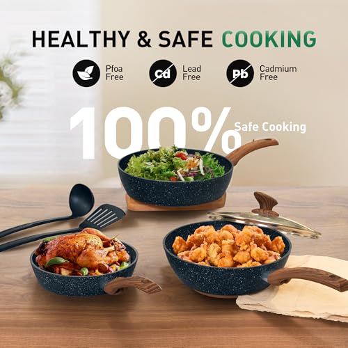 Pots and Pans Set (12-piece / Blue)