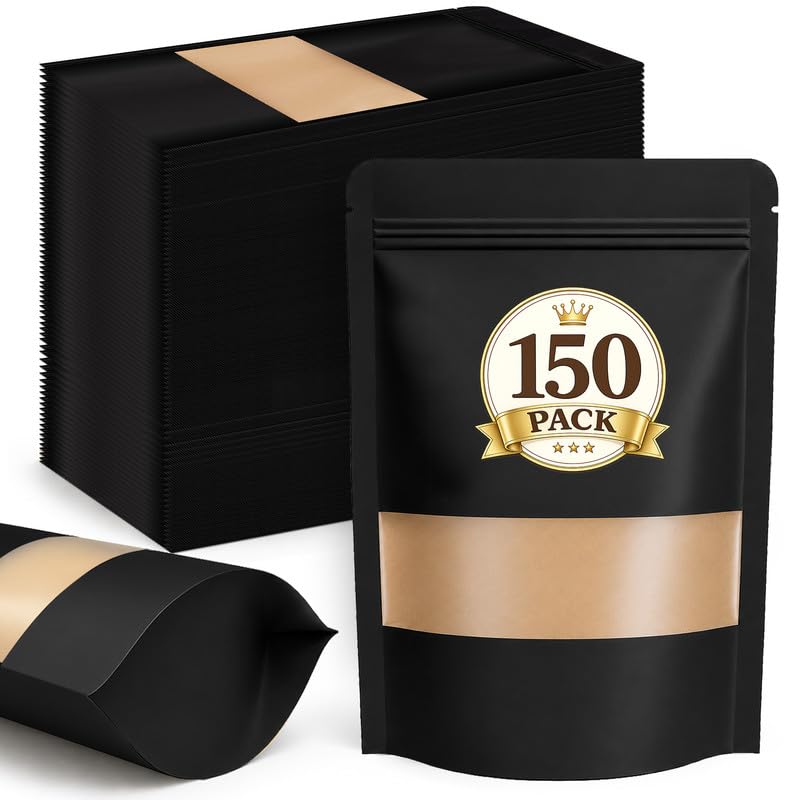 150 Pack Dog Treat Bags (Black / 150 Pack 7.1x10.2in (18x26cm))