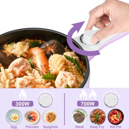 Hot Pot Electric with Steamer (1.5 L (With Steamer) / Purple 2)