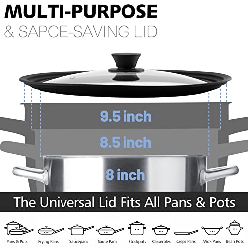 Silicone Universal Lid for Pots (8" x 8.5" x 9.5")