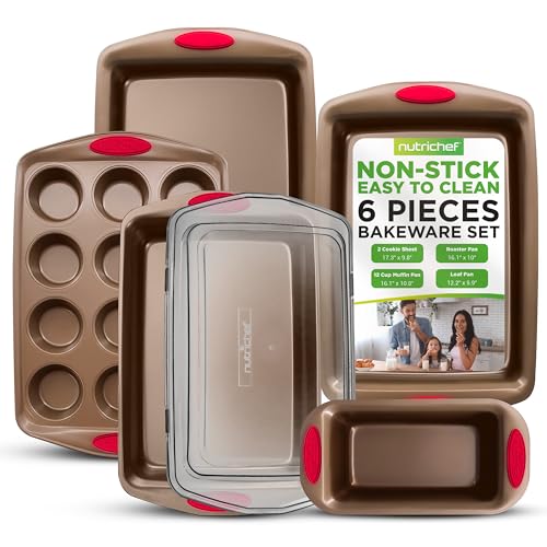 6 Piece Baking Pan Set (Gold)