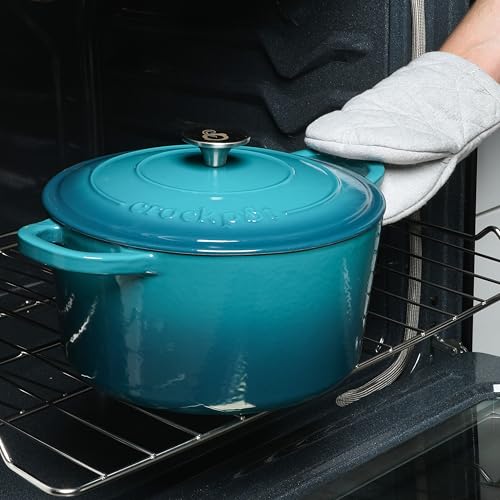 Artisan 7 Quart Round Dutch Oven (Teal Ombre / 7-Quart)