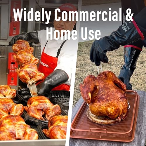 700°F Heat Resistant BBQ Grill Gloves (10/XL (17 in, 700 °F))
