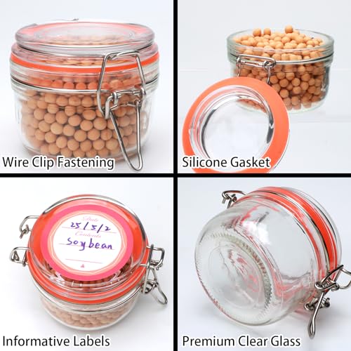 5 oz Glass Jars with Lids (5 Ounce)