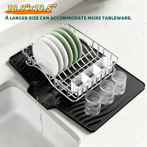 Silicone Dish Drying Mat for Kitchen Counter