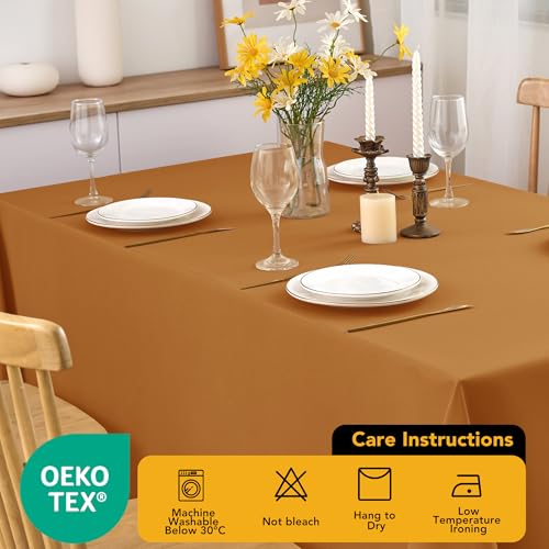 10 Pack Bronze Tablecloths for Rectangle Tables (Bronze / 60x120 In, 10 Pack)