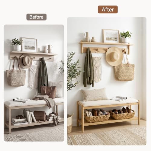 Wicker Baskets for Organizing (Natural(Water Hyacinth) / Medium)