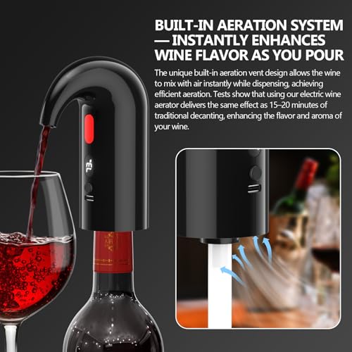 Electric Wine Aerator & Decanter Pump (Mini / Space Black)