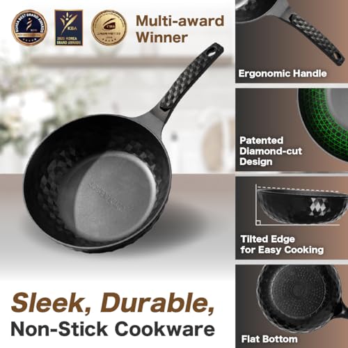 Diamond X Premium Non Stick Wok Pan (Black Wok Pan)