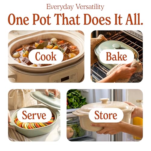 MAGNIFIQUE 6 Quart Programmable Casserole Slow Cooker (6 Quarts / Oatmeal)