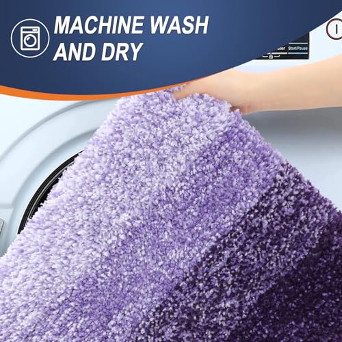 Large Bathroom Rugs 44x32 (44" X 32" / Violet)