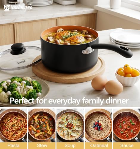 4 Quart Sauce Pan with Lid (Copper / 4QT)