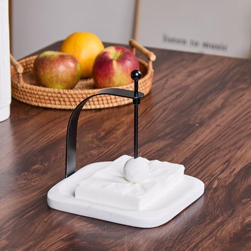 White Marble Napkin Holder