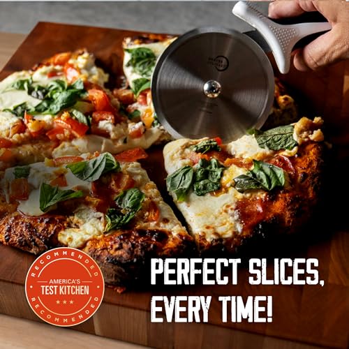 Millennia Pizza Cutter with Black Handle (4 Inch Pizza Cutter with Black Handle)