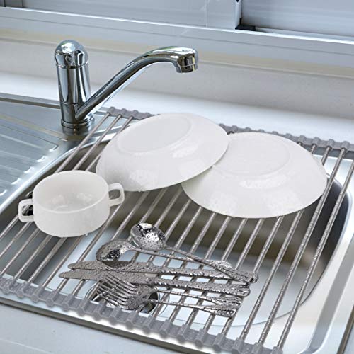 Roll Up Dish Drying Rack Over The Sink 17.7" (17.7"(L) x 15.6"(W))