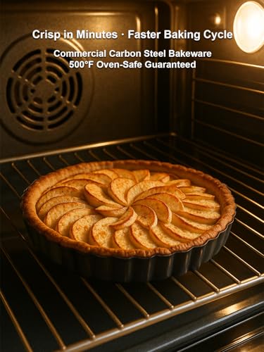 9 Inch Quiche Pans 2 Pack. Removable Bottom (9.45*1.2IN)