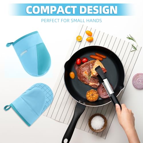 Mini Oven Mitts (Blue)