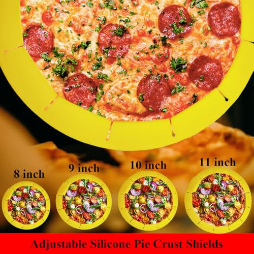 Adjustable Pie Crust Shield (Yellow)