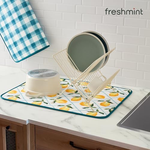 Dish Drying Mats 2 Pack (18''X24'' / Farmhouse Lemon)