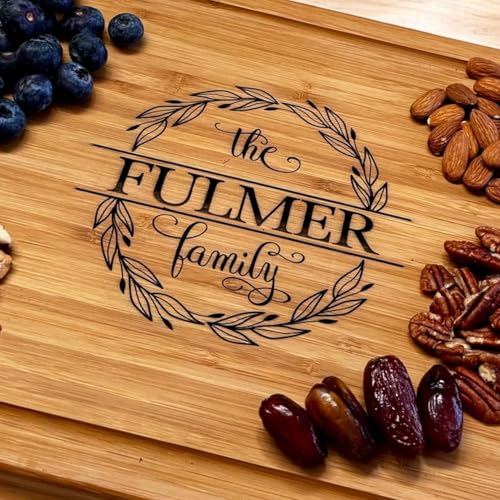 Handmade Personalized Cutting Board (Monogram Engraving)