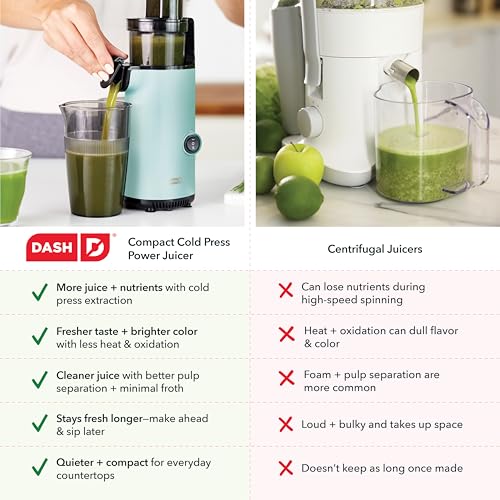 Deluxe Compact Cold Press Juicer (Compact / Aqua)