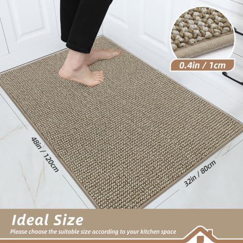 Kitchen Rugs 32"x48" (Light Beige / 32" X 48" (Rectangular))