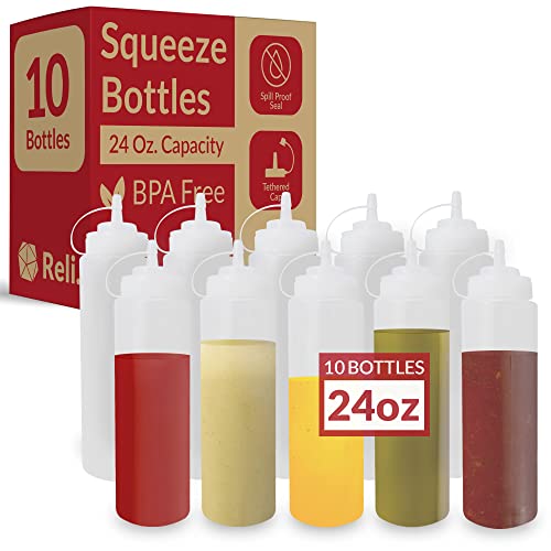 Plastic Squeeze Bottles (10 Count)