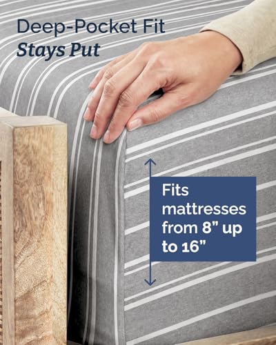 Full XL Sheets (41 - Grey Stripes 3 / Full XL)