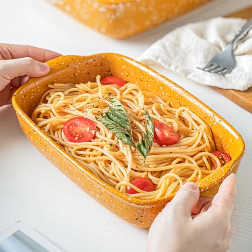 Ceramic Baking Dish Set of 3 (Orange)