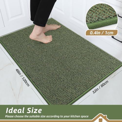 Kitchen Rugs 32"x48" (Green / 32" X 48" (Rectangular))