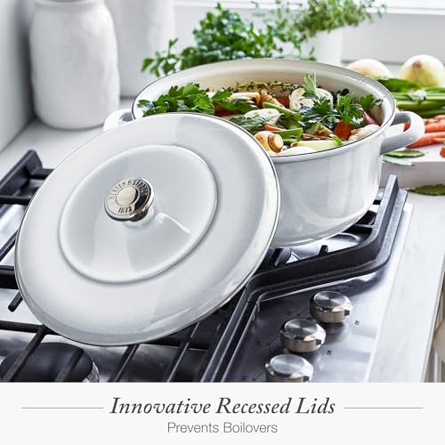 3.7QT & 5.5QT Dutch Ovens with Lids (Gray)