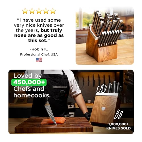 24 Pc Knife Block Set (Large / Black)