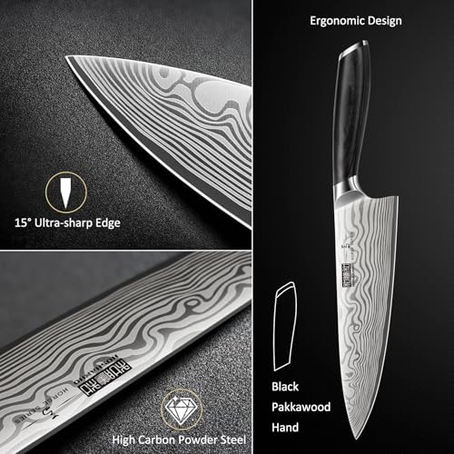 8 Pieces Knife Set with Magnetic Block (8 Pieces Knife Set)