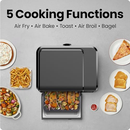 Air Fryer Toaster Oven Combo (Black)
