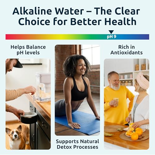 pH Recharge Glass Alkaline Water Filter Dispenser System (36 Count)