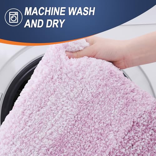 Luxury Toilet Rugs U (24" X 20" Contour Rug / Pinkish-purple)