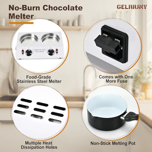 2026 Upgrade Chocolate Melting Pot (Double Pots)