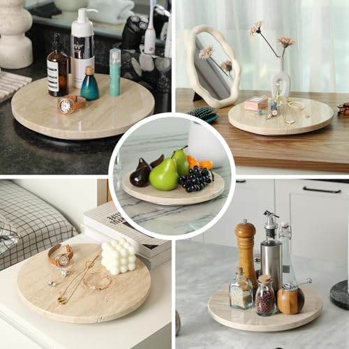 Travertine Lazy Susan for Table Top