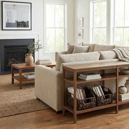 Pantry Baskets for Organizing (Dark Brown(Water Hyacinth) / 2x 8½"L x 10"W x 7½"H)