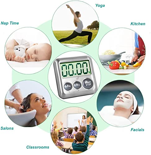 Elegant Digital Kitchen Timer Stainless Steel