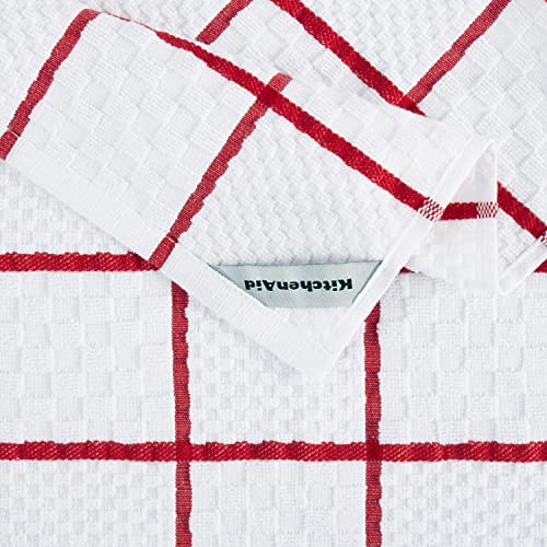Quilted Cotton Terry Cloth Oven Mitt (Passion Red)