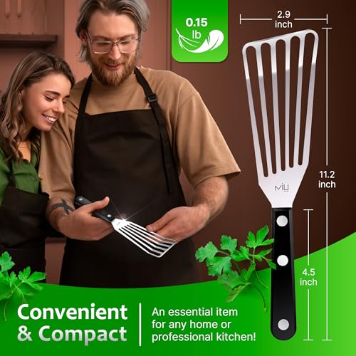 MIU Fish Spatula Stainless Steel (11 inch / Silver)