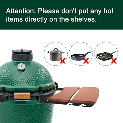 Side Shelves Big Green Egg Accessories (M2 Side Shelves)